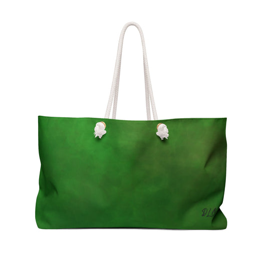 Muted Greens, Original Digital Art Weekender Bag Forest Greens. Autumn Bag