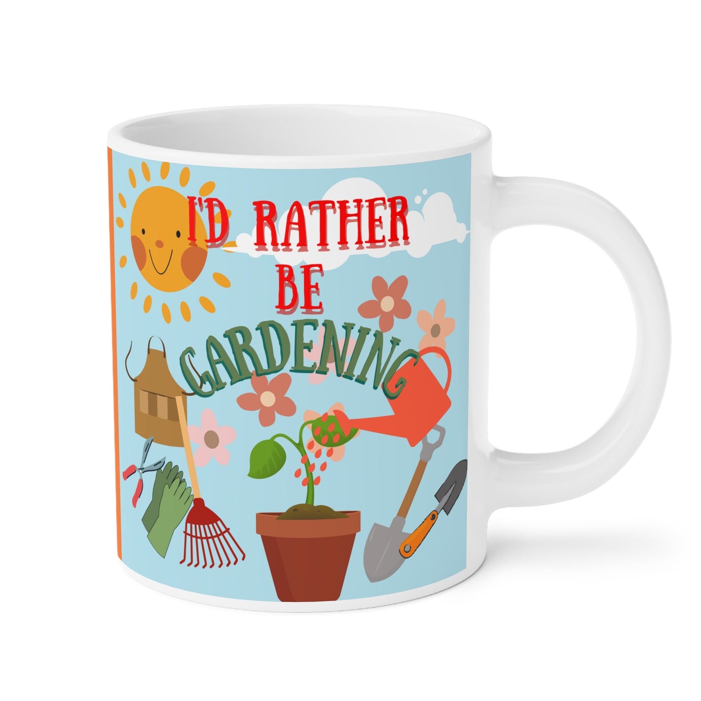 Ceramic Mugs (11oz15oz20oz) Fun Gardening Digital Design, Great Gift for Gardener, Landscaping,Spring,Summer,Planting,Sowing, seeds, outside