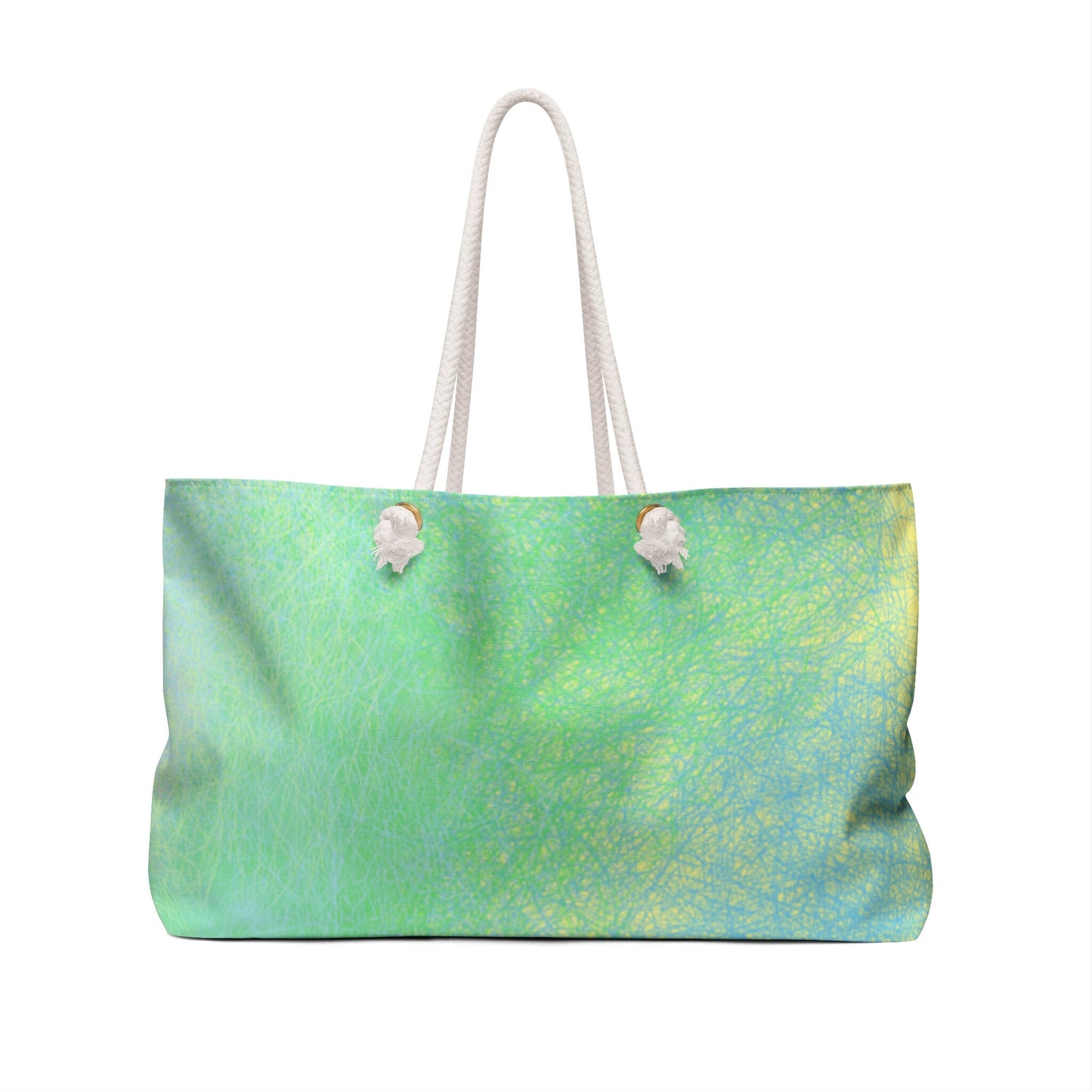 Weekender Bag with Colors of Spring Greens Original Digital Design, Weekender, Travel, Extra Bag, Shopper