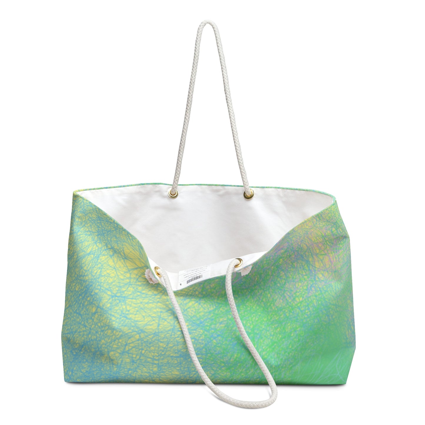 Weekender Bag with Colors of Spring Greens Original Digital Design, Weekender, Travel, Extra Bag, Shopper