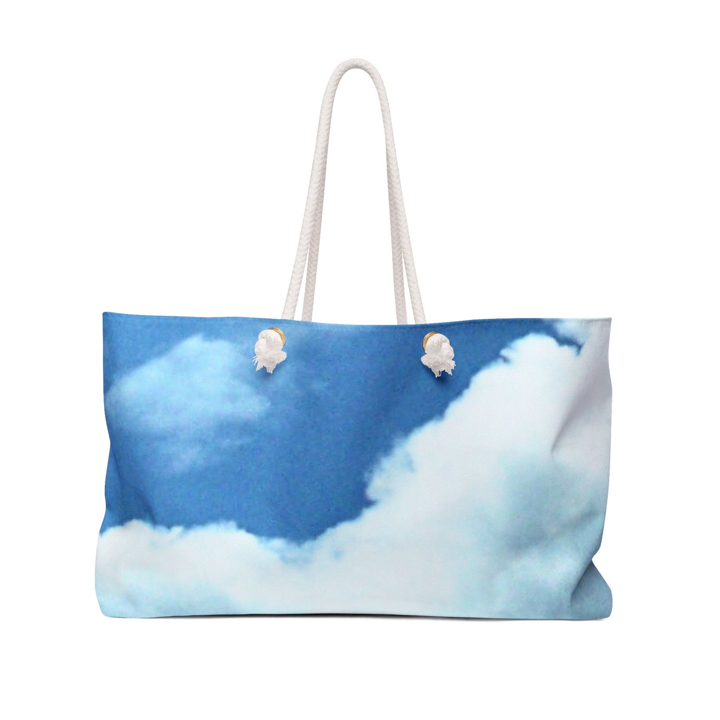 Weekender Bag with Print of Original Photo of Clouds on a Beautiful Day,Summer, Spring Bag, Pretty Sunny Day, Summer Sky, Warm Weather