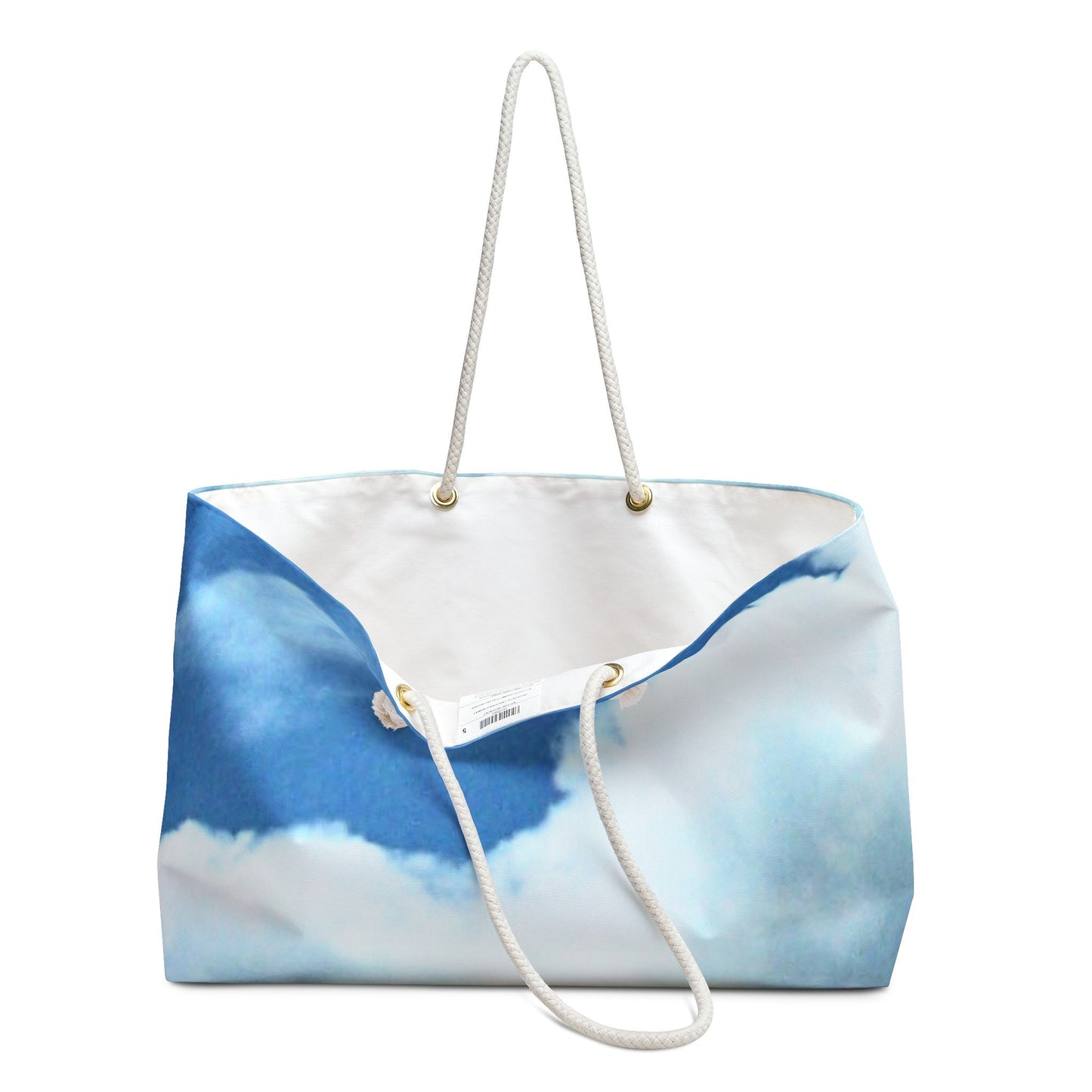 Weekender Bag with Print of Original Photo of Clouds on a Beautiful Day,Summer, Spring Bag, Pretty Sunny Day, Summer Sky, Warm Weather