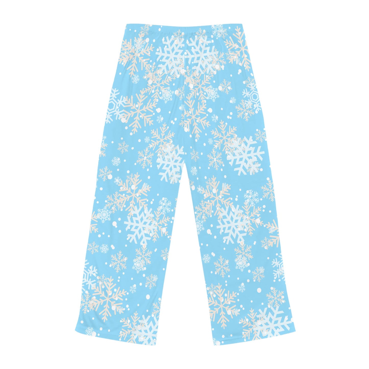 Winter Wonderland Women's Pajama Pants, Holiday Snowflake Lounge Pants, Soft Blue Sleepwear, Cozy Christmas PJ Bottoms, Gift for Her