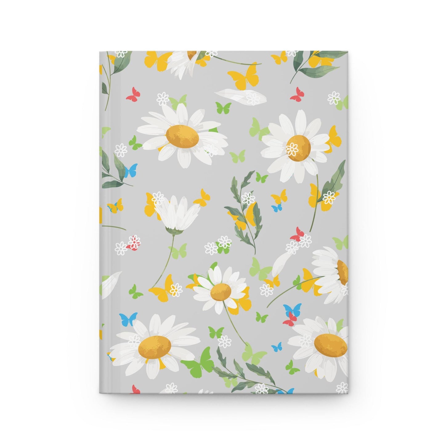 Daisy Journal, Gardener Gift Notebook, Gray Floral Diary, Spring Summer Planner, Flower Lover Notepad, Neutral Botanical Sketchbook