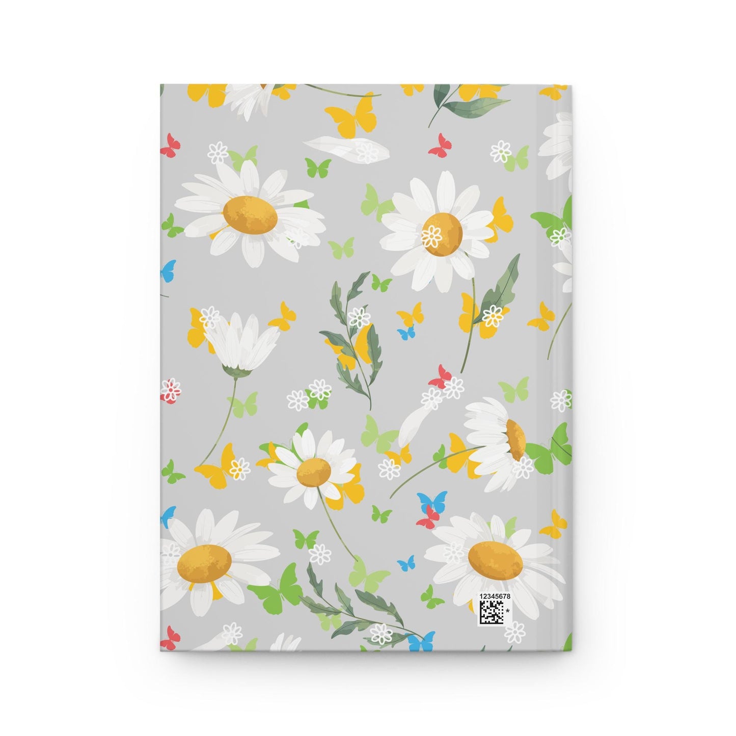 Daisy Journal, Gardener Gift Notebook, Gray Floral Diary, Spring Summer Planner, Flower Lover Notepad, Neutral Botanical Sketchbook