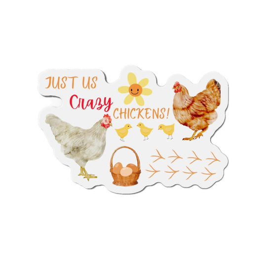 Funny Chickens Die-Cut Magnets, Farm Life Kitchen Decor, Chicken Coop Fridge Magnets, Egg Lover Gift, Country Decor, Farmhouse Style