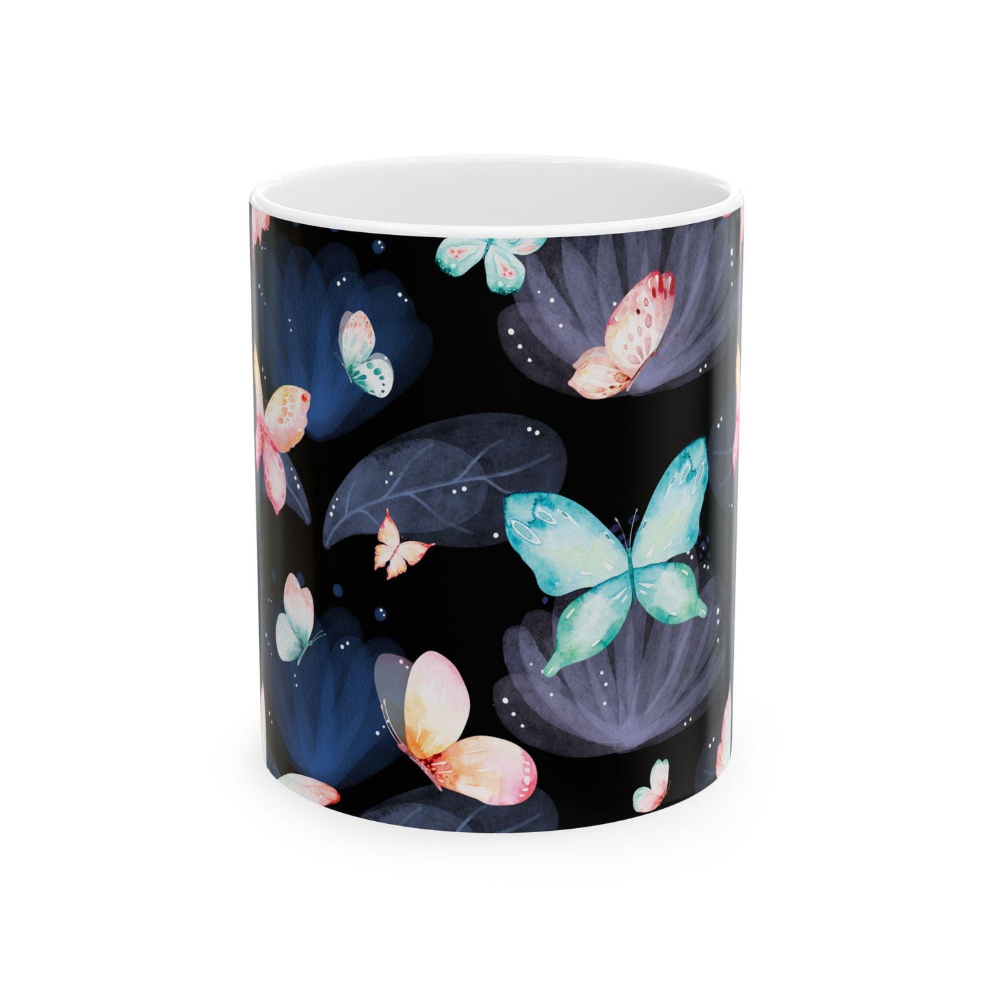 Elegant Butterfly Ceramic Mug | Perfect Gift for Nature Lovers, Floral Decor, Home Office, Birthday, Tea, Coffee