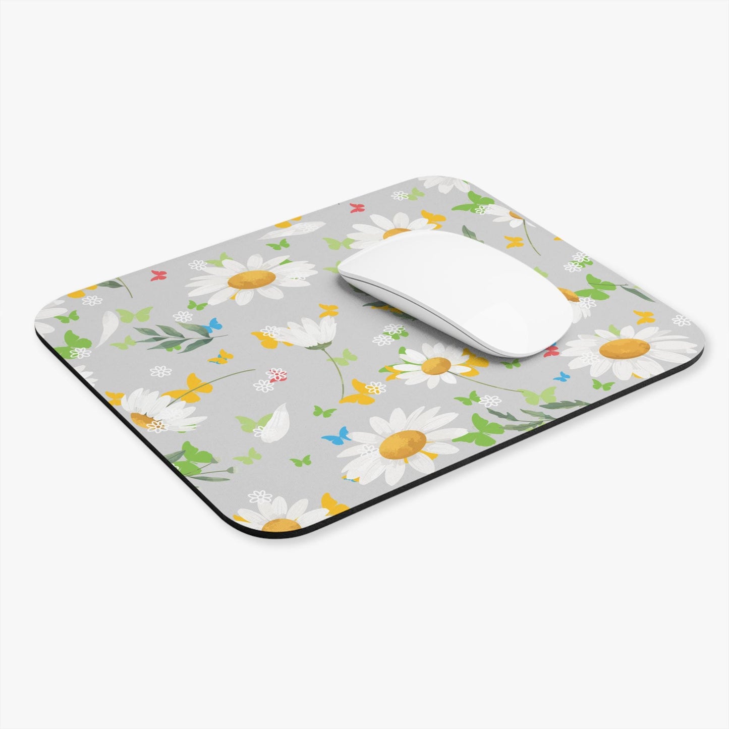 Floral Butterfly Mouse Pad | Cute Desk Accessory, Gift for Her, Office Decor, Spring Vibes, Unique Office Gift