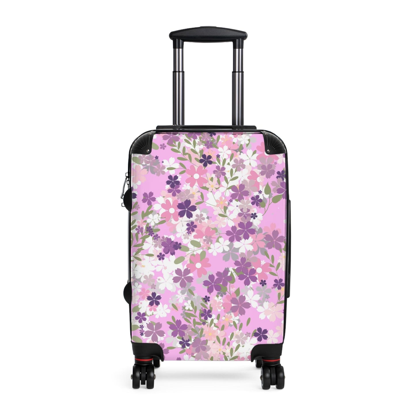 Suitcase, Lavender Violets Pretty Girly Travel Bag, Overnight Luggage, Weekend Getaway Duffle, Floral Suitcase, Women's Travel Accessories,