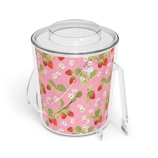 Ice Bucket, Fresh Summer Strawberries, Garden Party, Patio Parties, Pretty Pink, Girly, Bachelorette, Summer Party Decor, Birthday