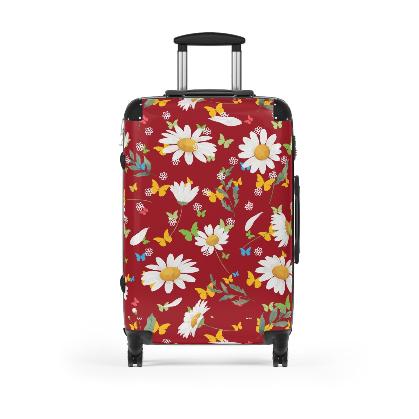 Floral Design Carry-On Suitcase | Travel Bag, Luggage for Vacation, Weekend Getaways, Gift for Travelers, Nature-Inspired