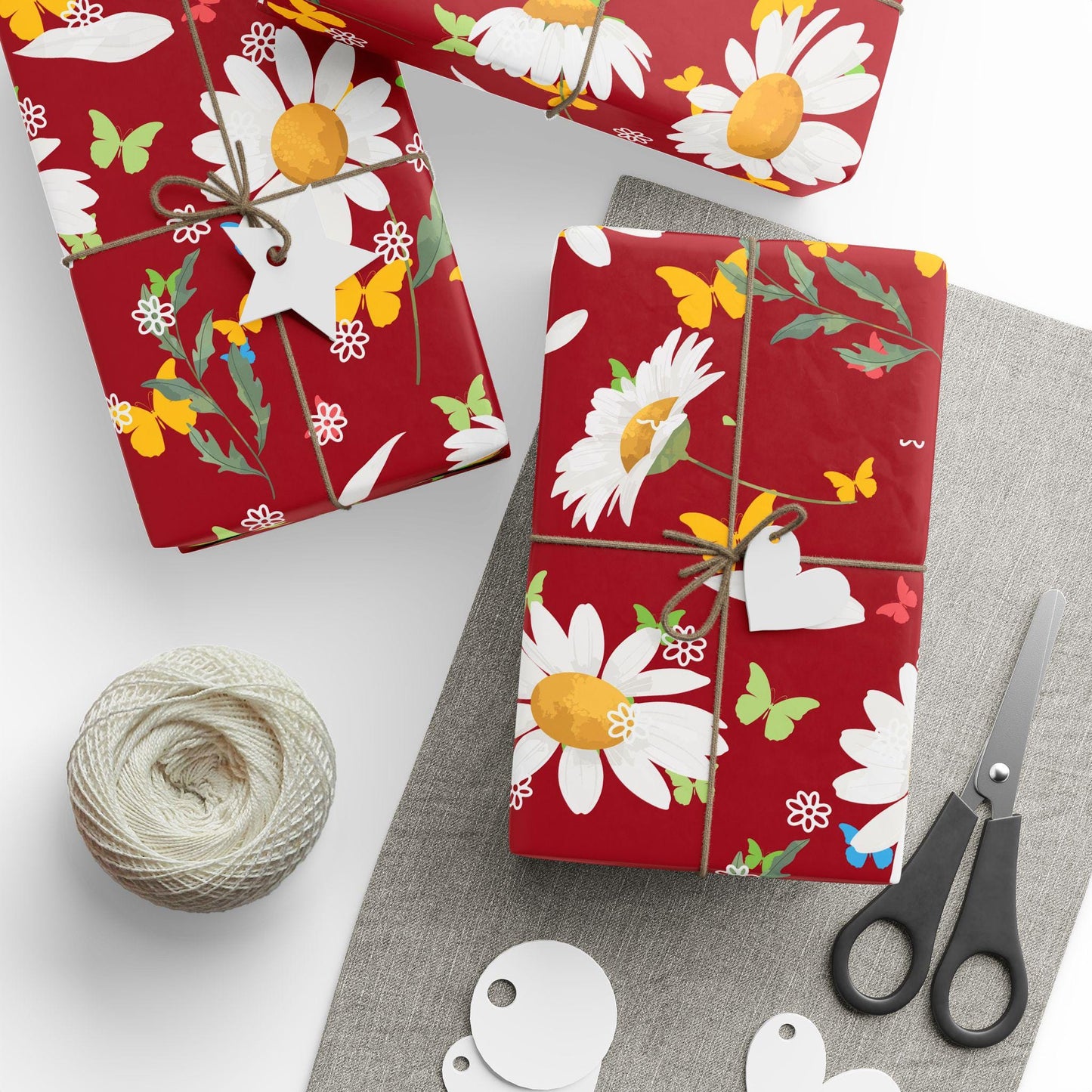 Floral Wrapping Paper, Vibrant Gift Wrap for Birthdays, Holidays, & Special Occasions, Eco-Friendly Gift Packaging, Flower Printed Paper