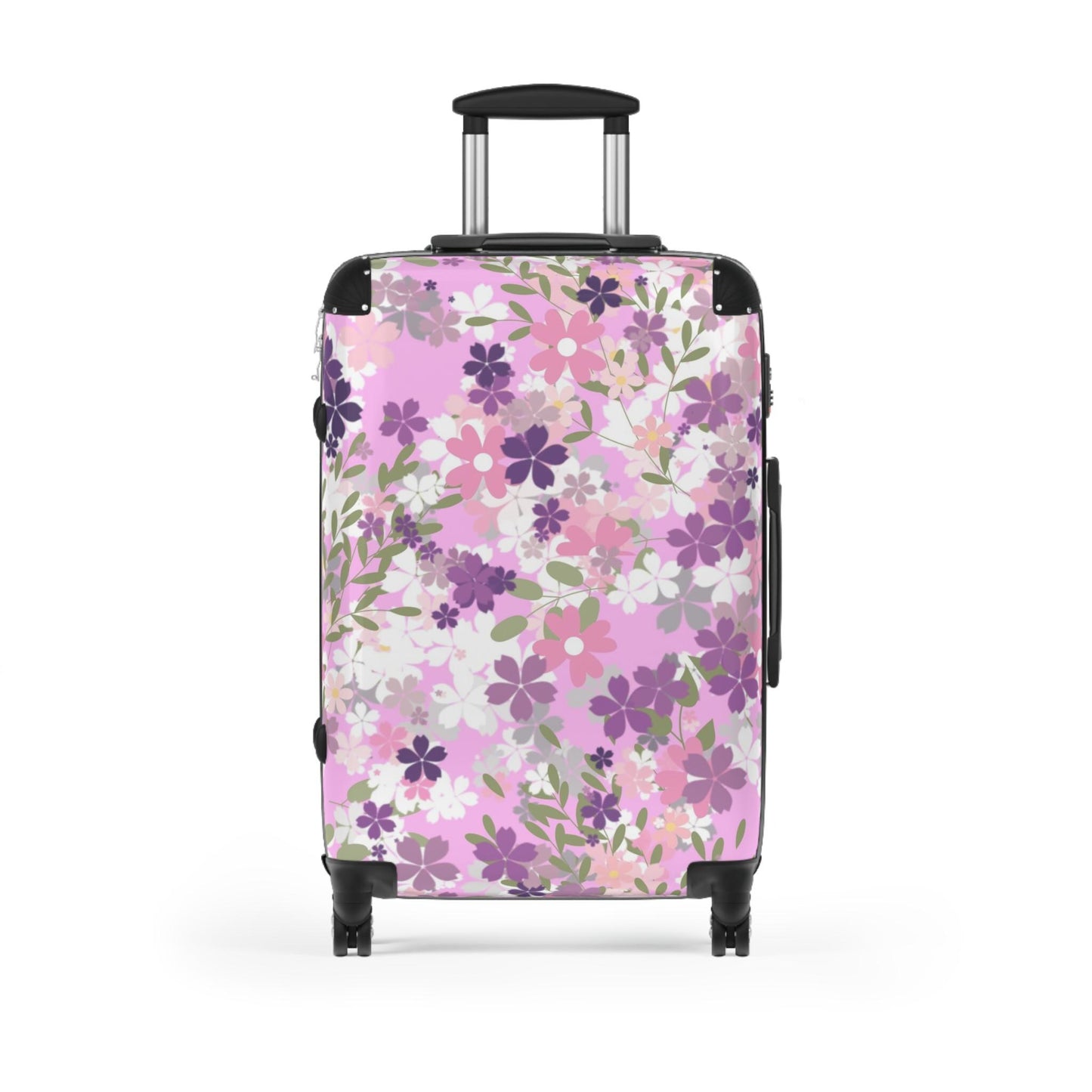 Suitcase, Lavender Violets Pretty Girly Travel Bag, Overnight Luggage, Weekend Getaway Duffle, Floral Suitcase, Women's Travel Accessories,